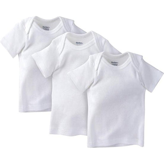 Gerber 3-Pack White Slip-On Short Sleeve T-Shirt – Modern Natural Baby